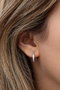 Heliophilia Silver Pendientes de Plata de Ley 925 con Circón